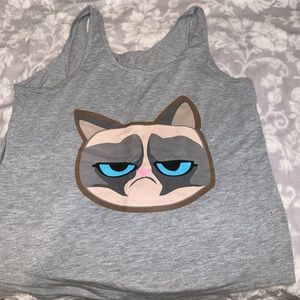 Grumpy cat tank top
